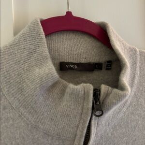 Vince Wool + Rabbit Hair Quarter Zip